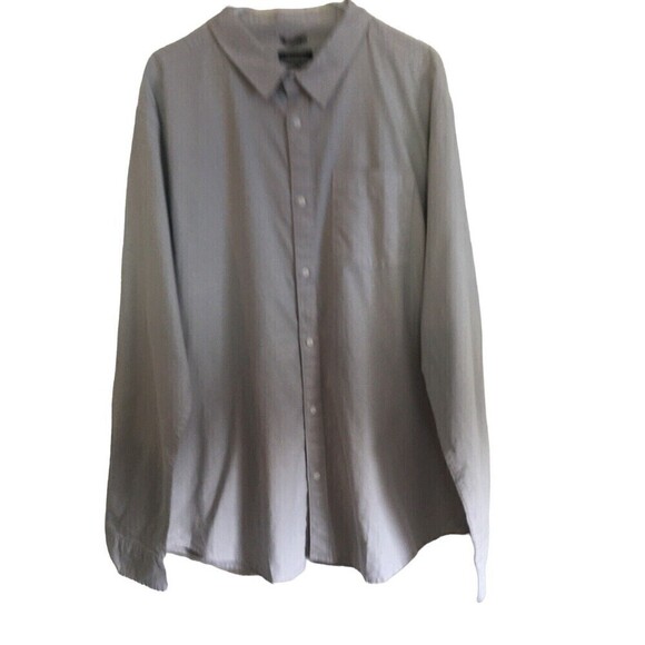 Prana Gray Button Down Long Sleeve Shirt Men's XXL Organic Tailored Crestone NWT - Picture 1 of 6